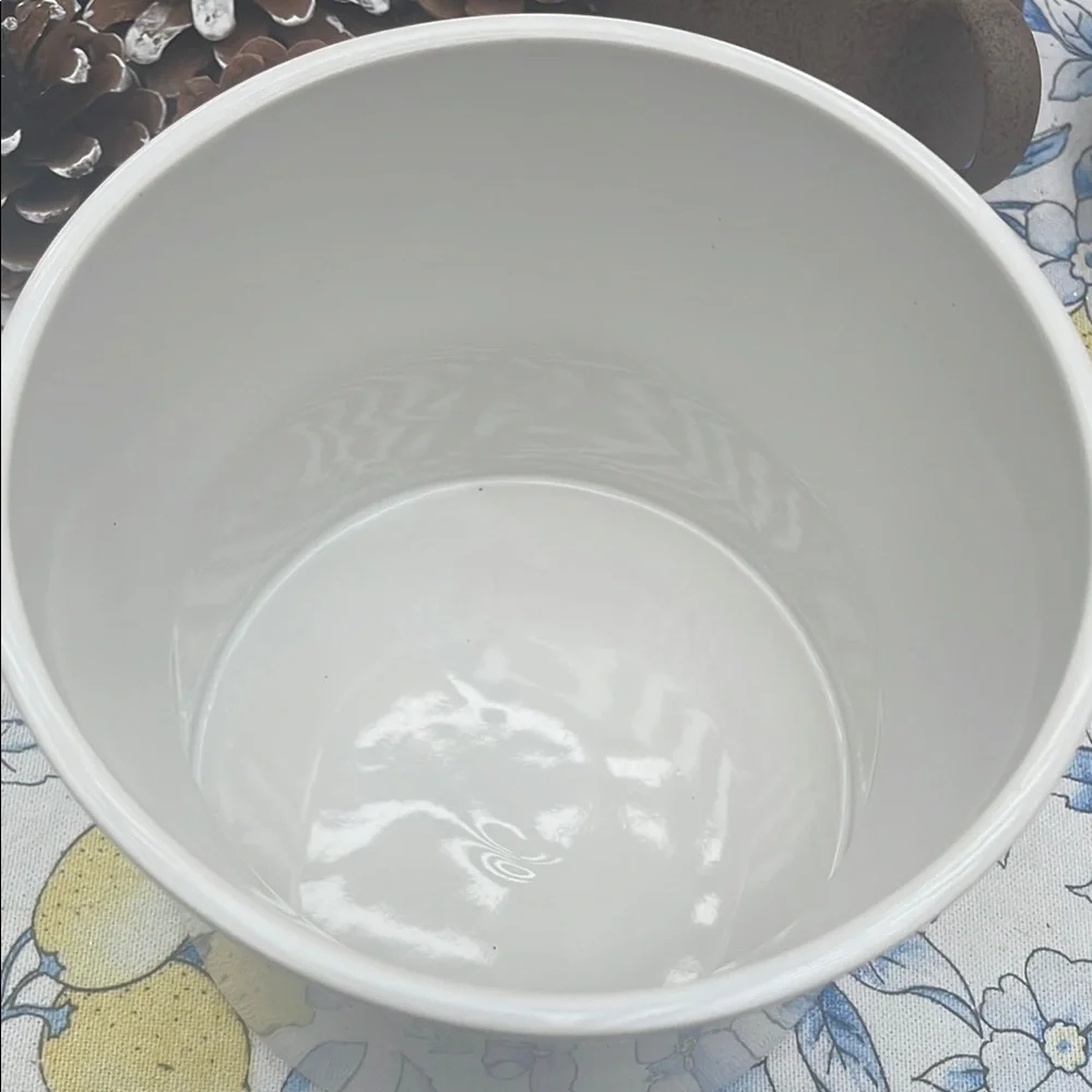 IKEA White Ceramic Planter